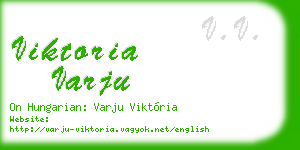 viktoria varju business card