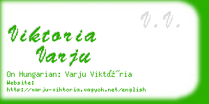 viktoria varju business card